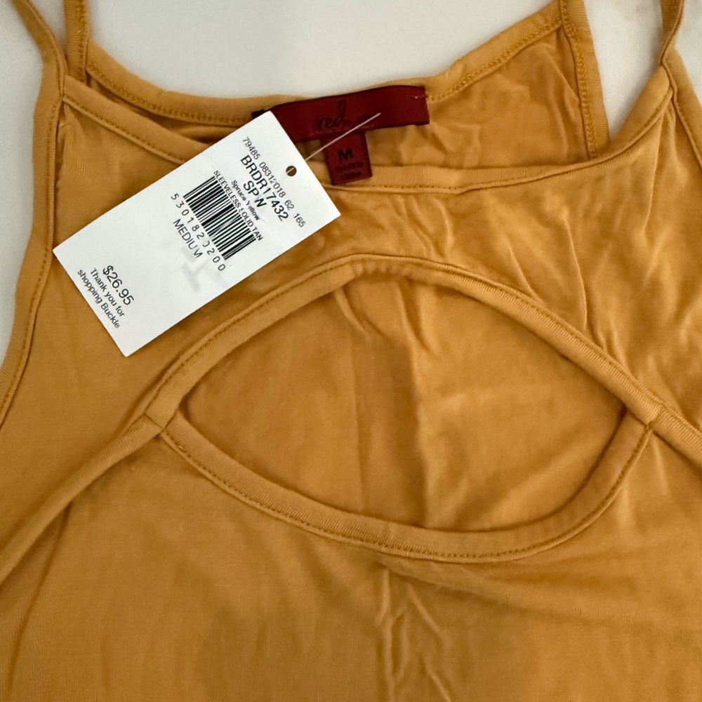 Buckle Mustard Tank Top - Picture 2 of 3